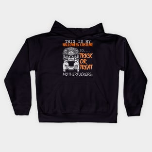 Easy Halloween Costume with Skull and Guns Kids Hoodie